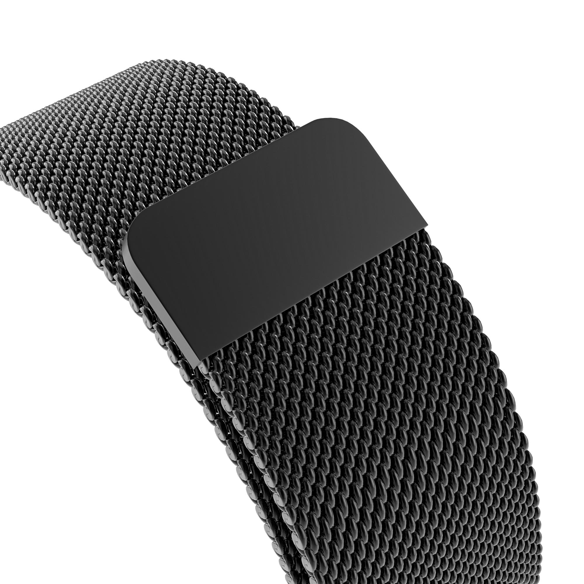 Cinturino in maglia milanese per Apple Watch 42mm, nero