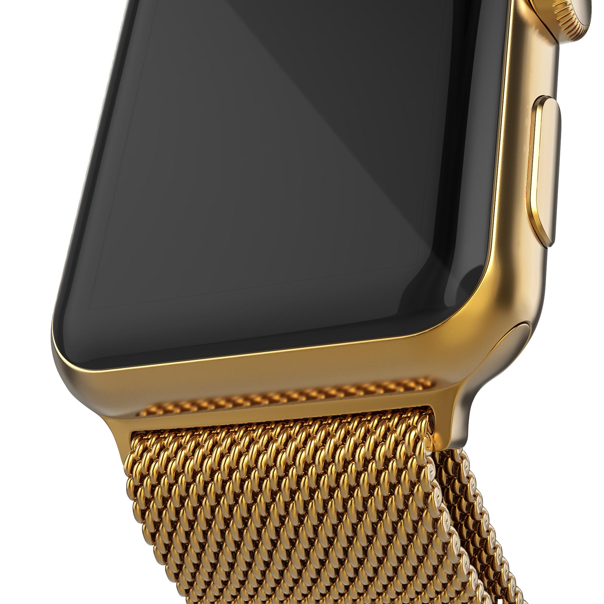 Cinturino in maglia milanese per Apple Watch 42mm, oro
