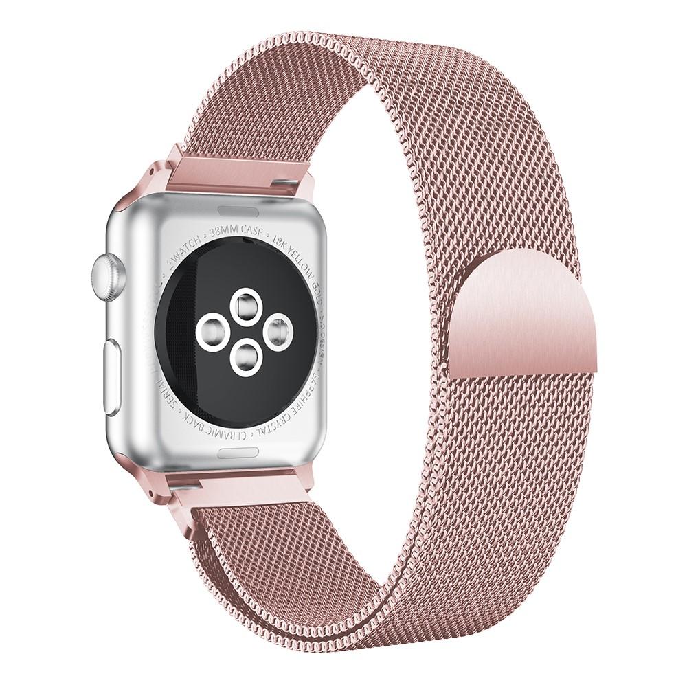 Cinturino in maglia milanese per Apple Watch Ultra 49mm, rosa dorato