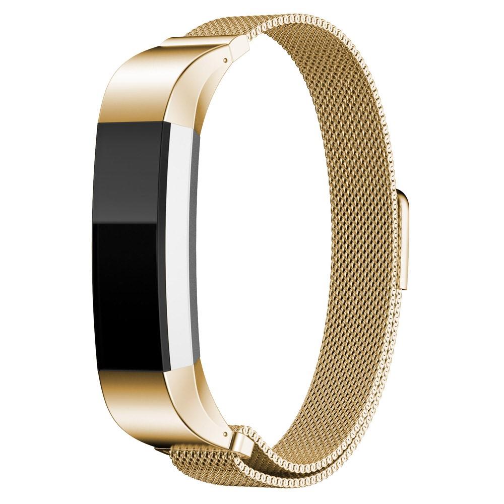 Cinturino in maglia milanese per Fitbit Alta/Alta HR, oro