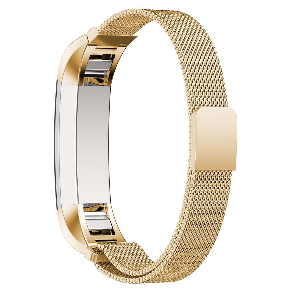 Cinturino in maglia milanese per Fitbit Alta/Alta HR, oro