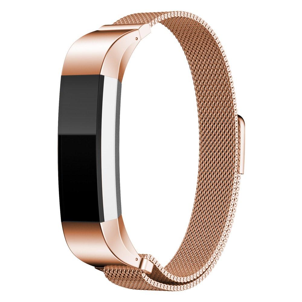 Cinturino in maglia milanese per Fitbit Alta/Alta HR, oro rosa