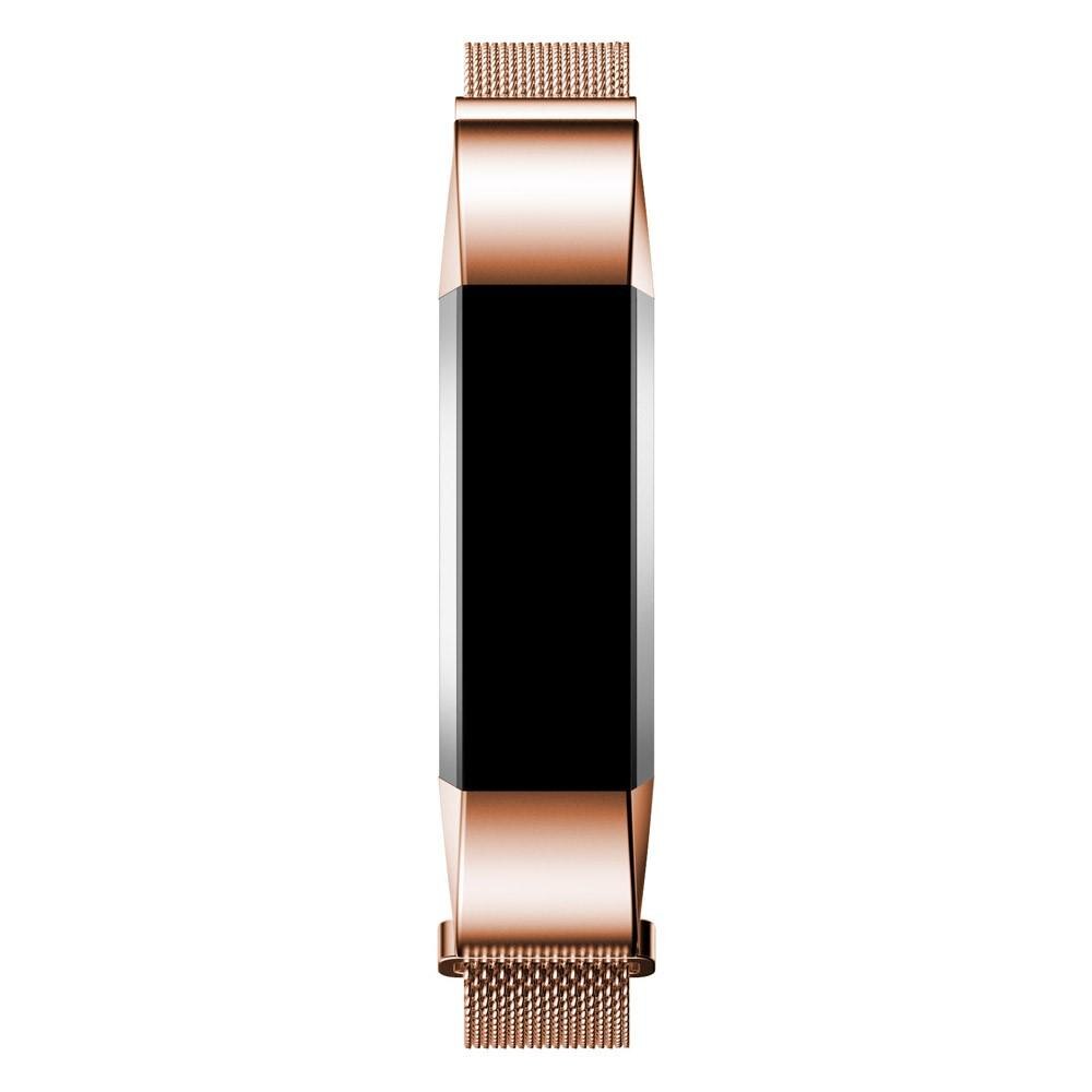 Cinturino in maglia milanese per Fitbit Alta/Alta HR, oro rosa