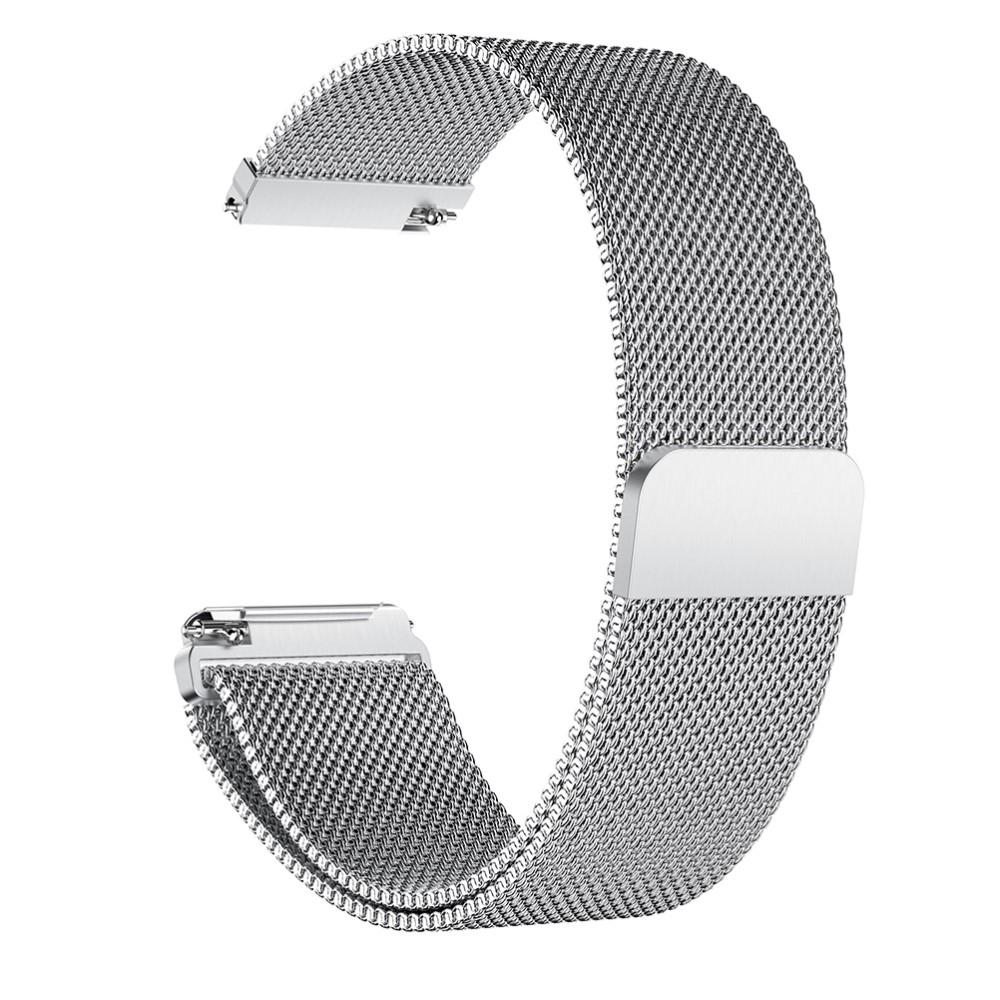 Cinturino in maglia milanese per Fitbit Versa/Versa 2, d'argento