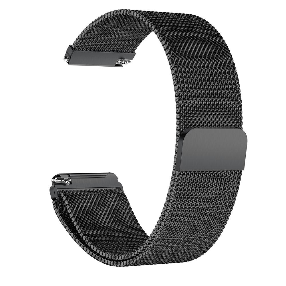Cinturino in maglia milanese per Fitbit Versa/Versa 2, nero
