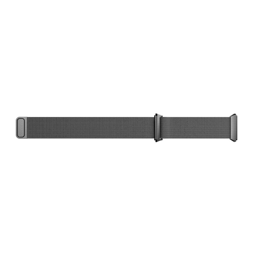 Cinturino in maglia milanese per Fitbit Ionic, Nero