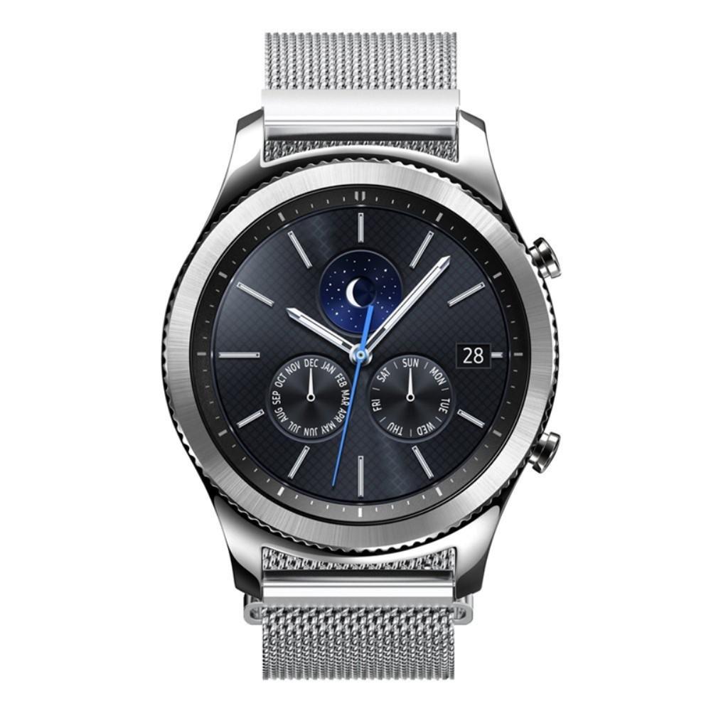 Cinturino in maglia milanese per Samsung Gear S3 Frontier/S3 Classic, d'argento