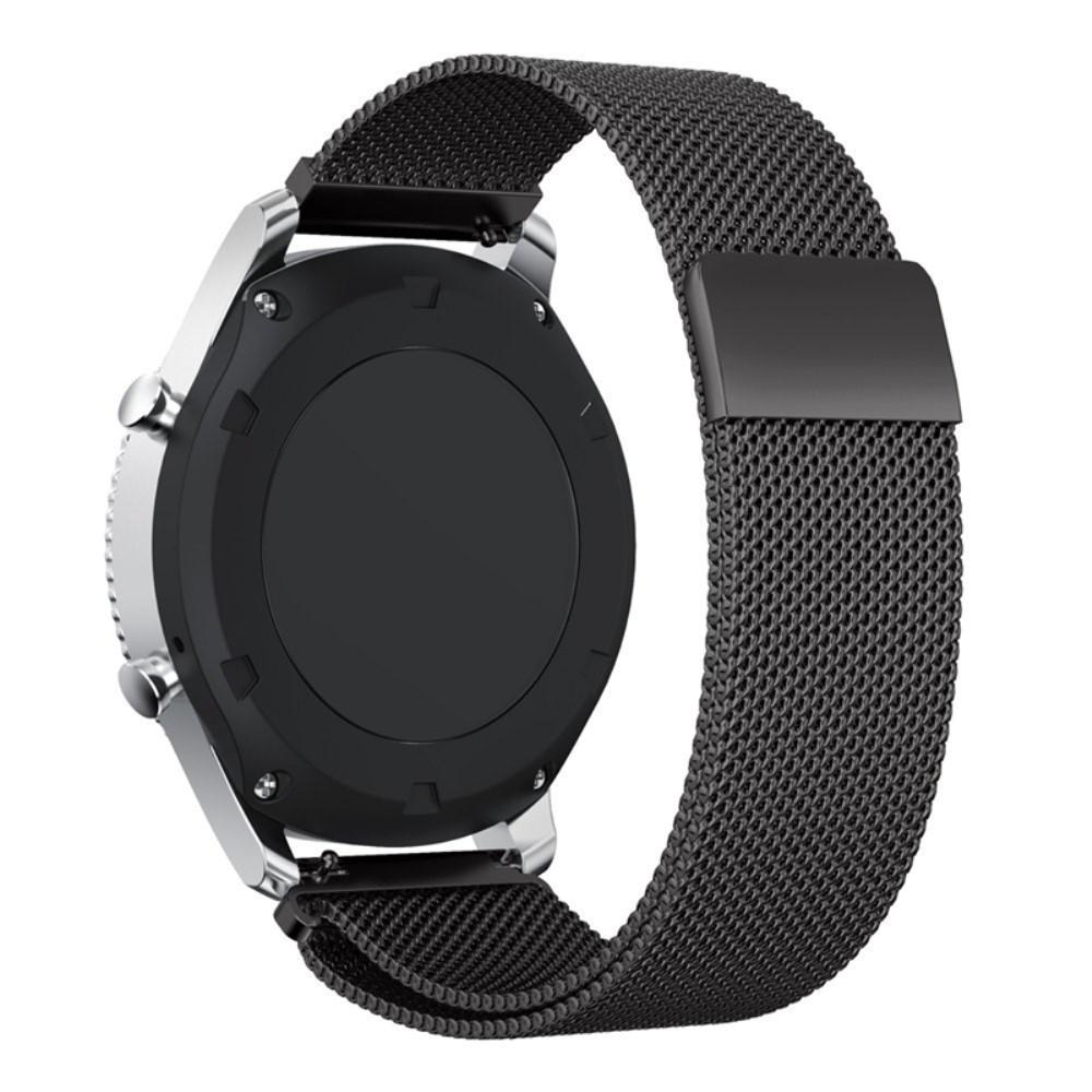 Cinturino in maglia milanese per Samsung Gear S3 Frontier/S3 Classic, nero