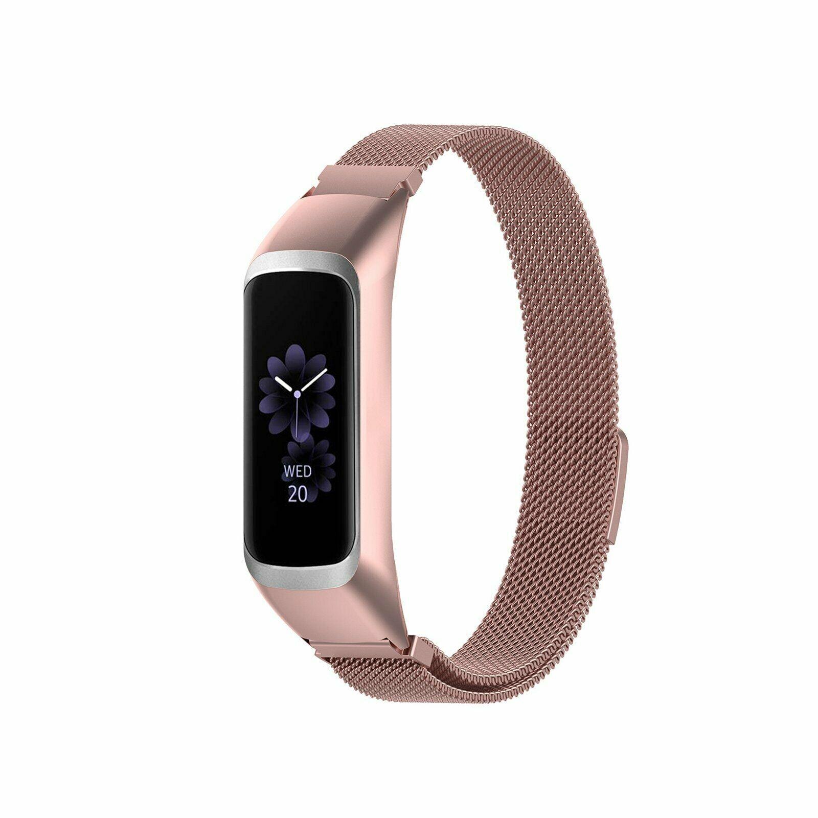 Cinturino in maglia milanese per Samsung Galaxy Fit e, oro rosa