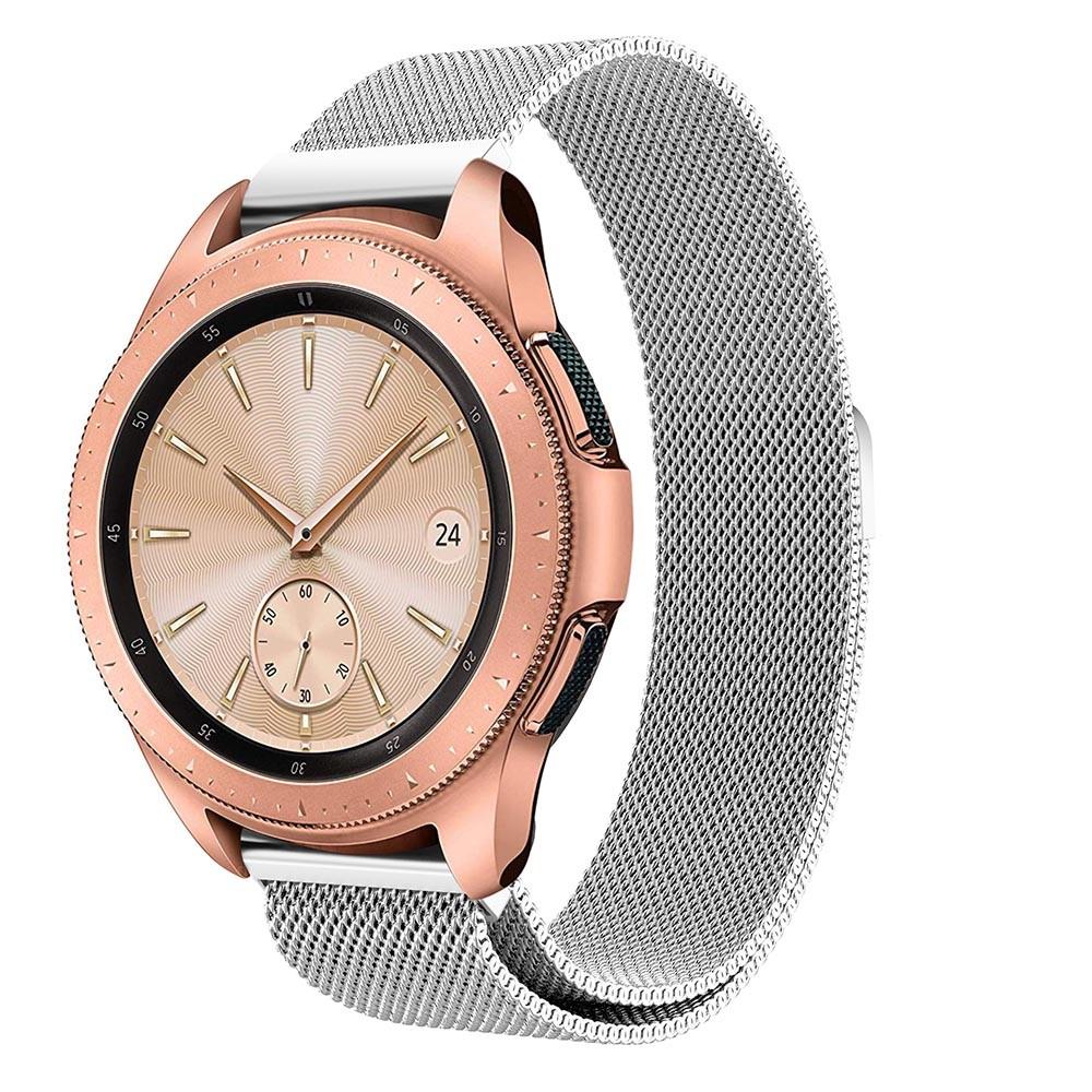 Cinturino in maglia milanese per Samsung Galaxy Watch 42mm, d'argento