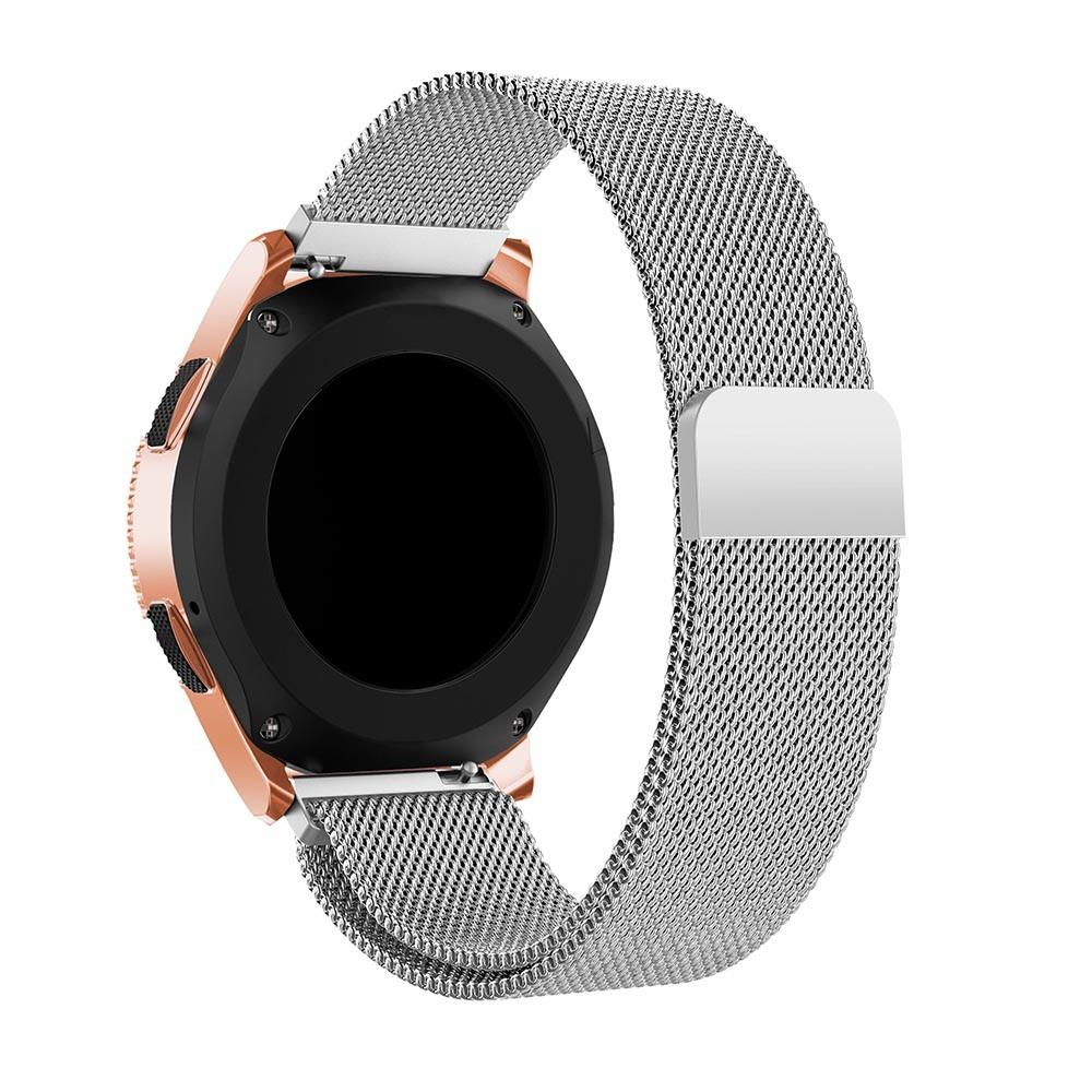 Cinturino in maglia milanese per Samsung Galaxy Watch 42mm, d'argento