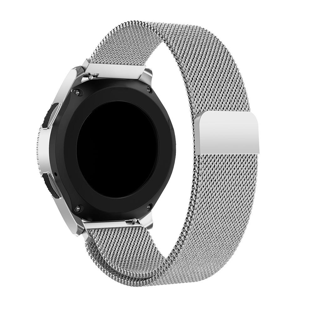 Cinturino in maglia milanese per Samsung Galaxy Watch 46mm, d'argento