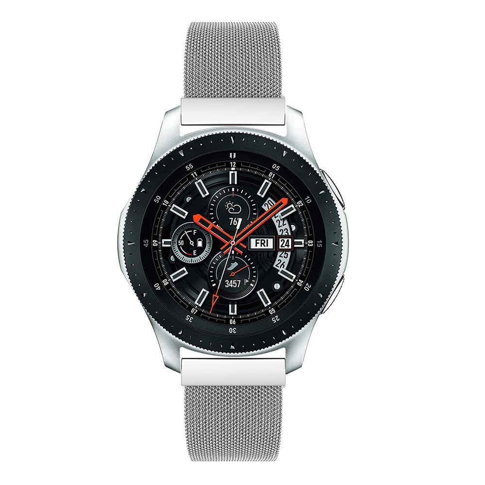 Cinturino in maglia milanese per Samsung Galaxy Watch 46mm, d'argento