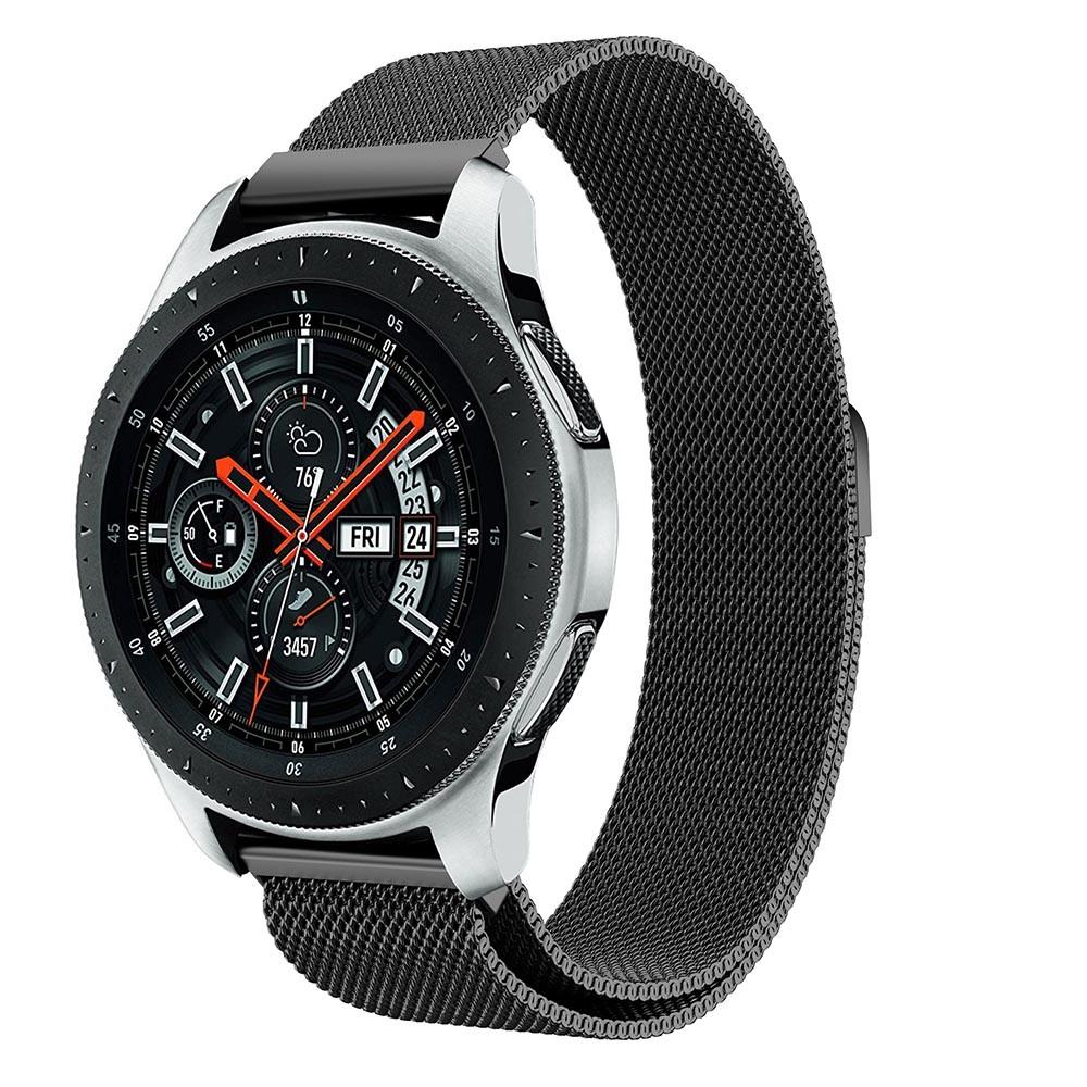 Cinturino in maglia milanese per Samsung Galaxy Watch 46mm, nero