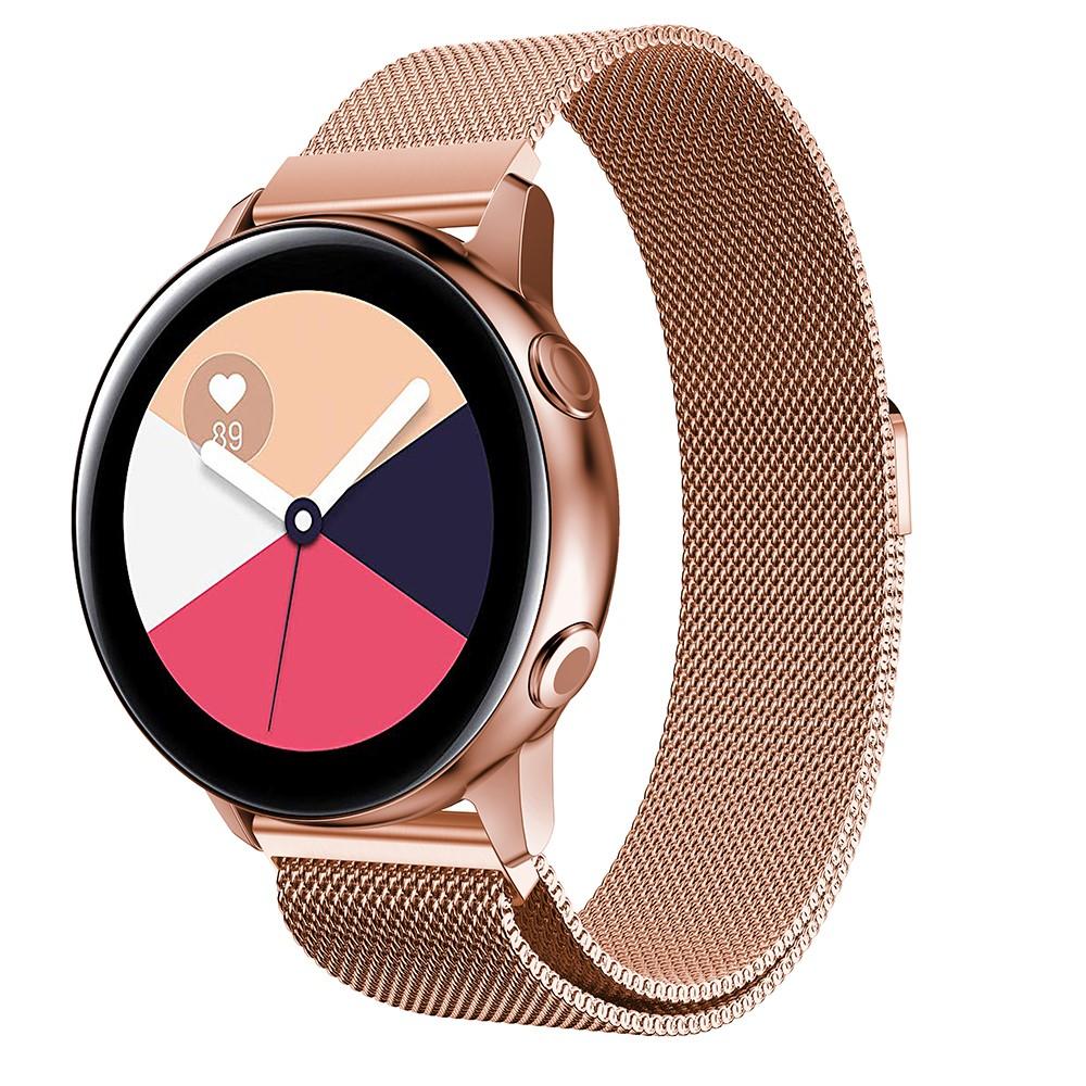 Cinturino in maglia milanese per Samsung Galaxy Watch Active, oro rosa