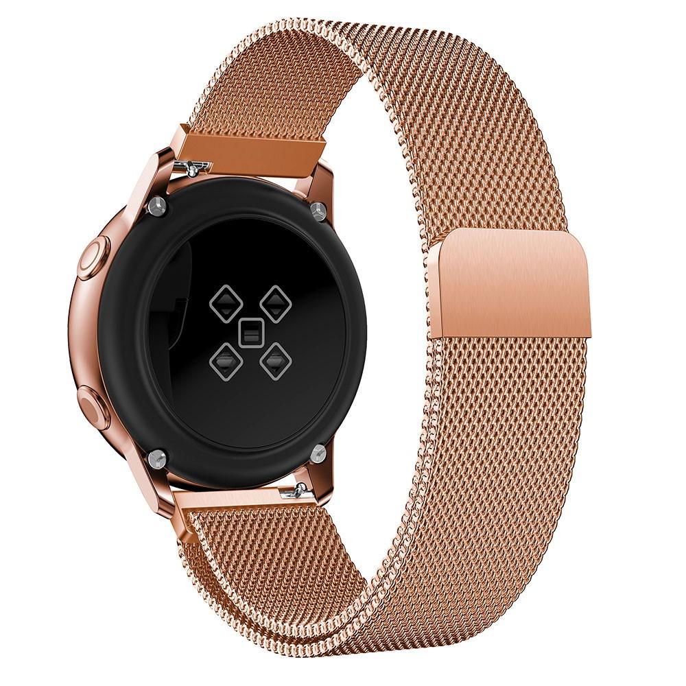 Cinturino in maglia milanese per Samsung Galaxy Watch Active, oro rosa