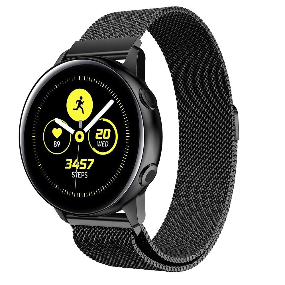 Cinturino in maglia milanese per Samsung Galaxy Watch Active, nero