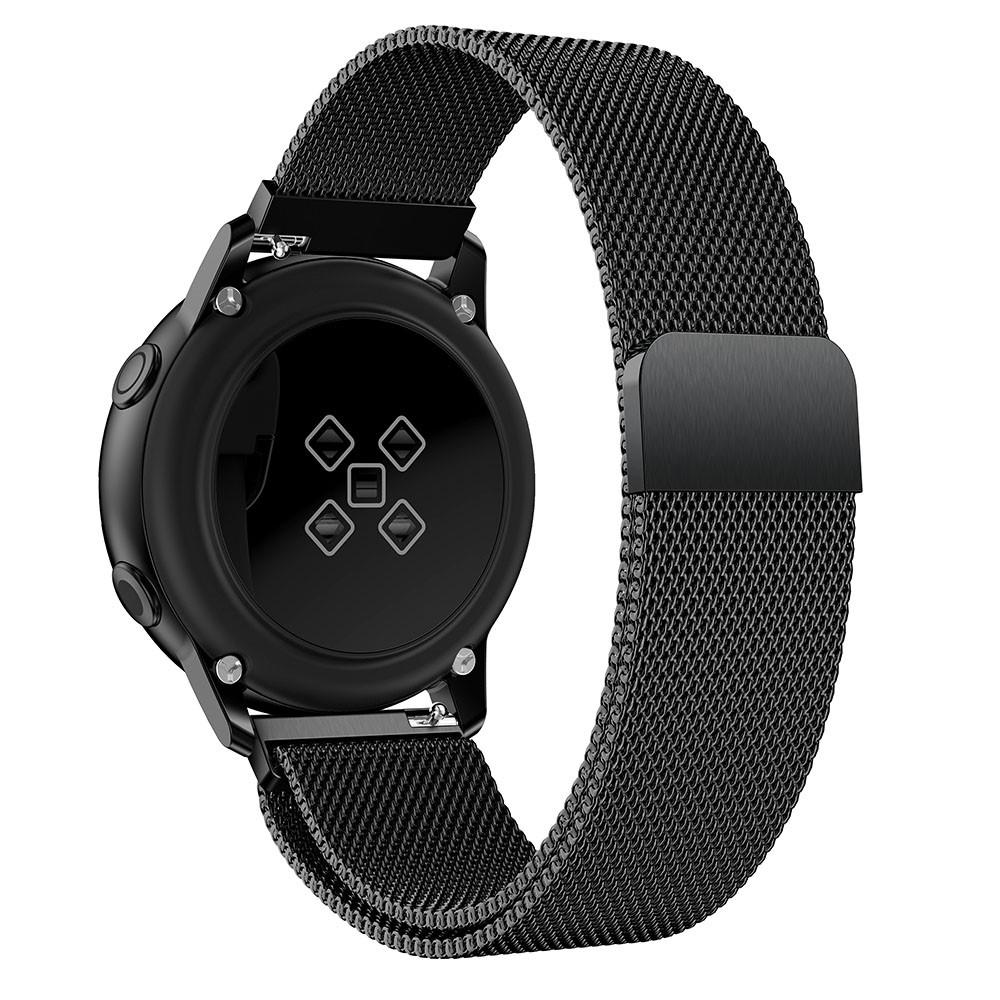 Cinturino in maglia milanese per Samsung Galaxy Watch Active, nero