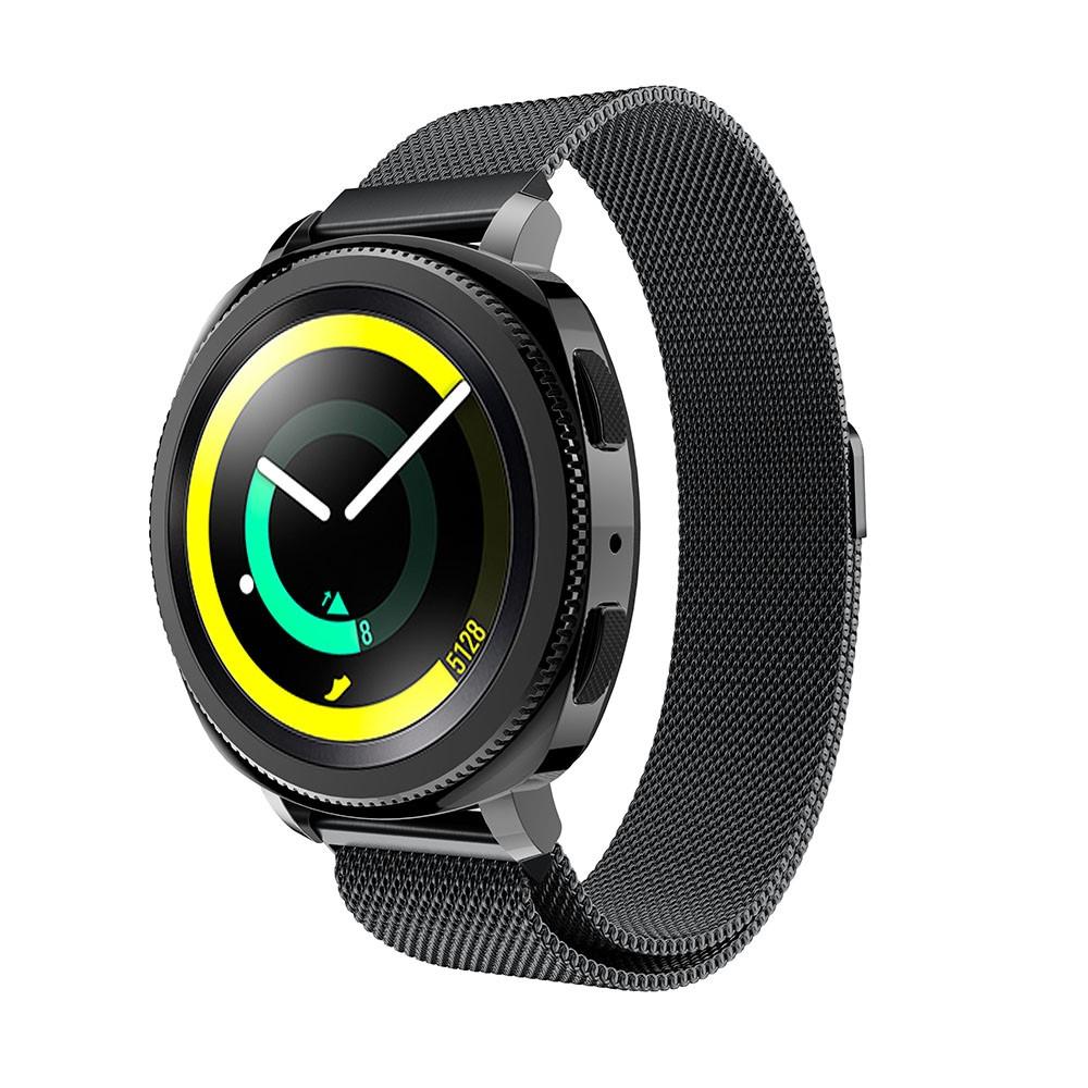 Cinturino in maglia milanese per Samsung Gear Sport, nero