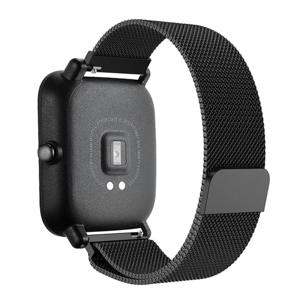 Cinturino in maglia milanese per Xiaomi Amazfit Bip, nero