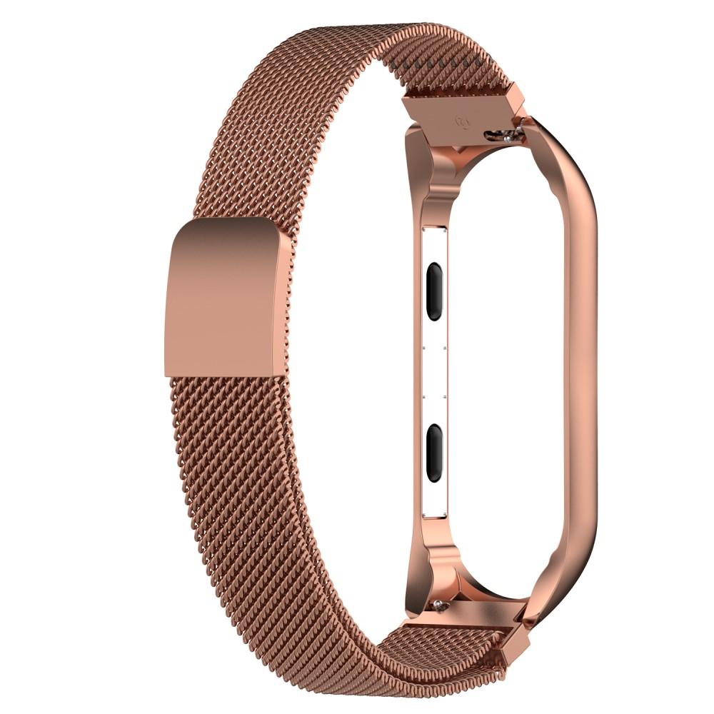 Cinturino in maglia milanese per Xiaomi Mi Band 3/4, oro rosa