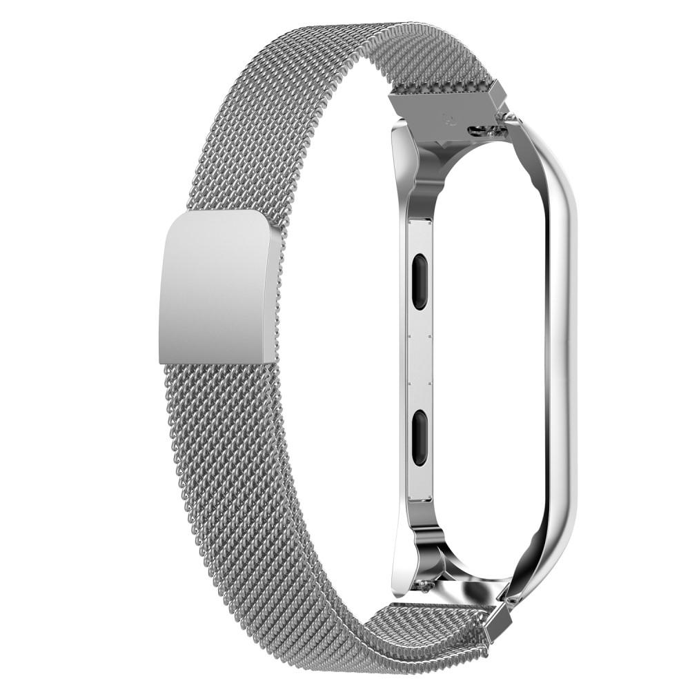 Cinturino in maglia milanese per Xiaomi Mi Band 4/Mi Band 3, Argento