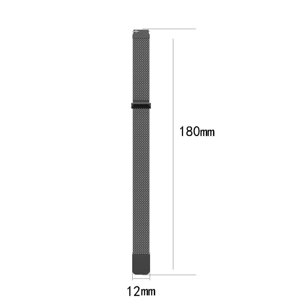 Cinturino in maglia milanese per Xiaomi Mi Band 3/4, d'argento
