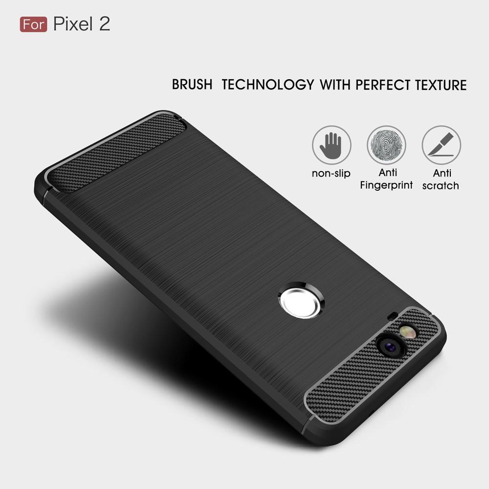 Cover TPU Brushed Google Pixel 2 Nero