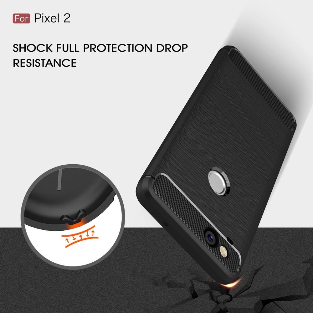Cover TPU Brushed Google Pixel 2 Nero