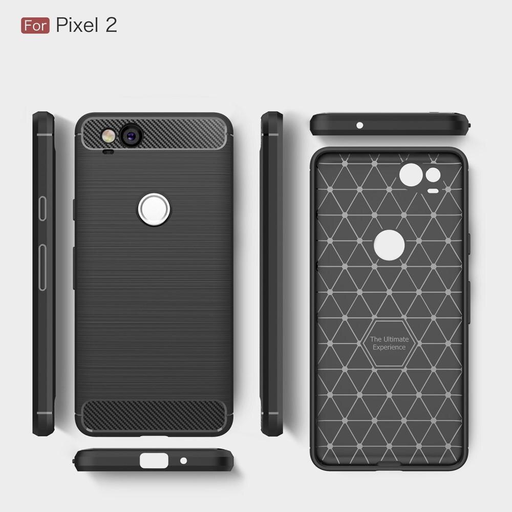 Cover TPU Brushed Google Pixel 2 Nero
