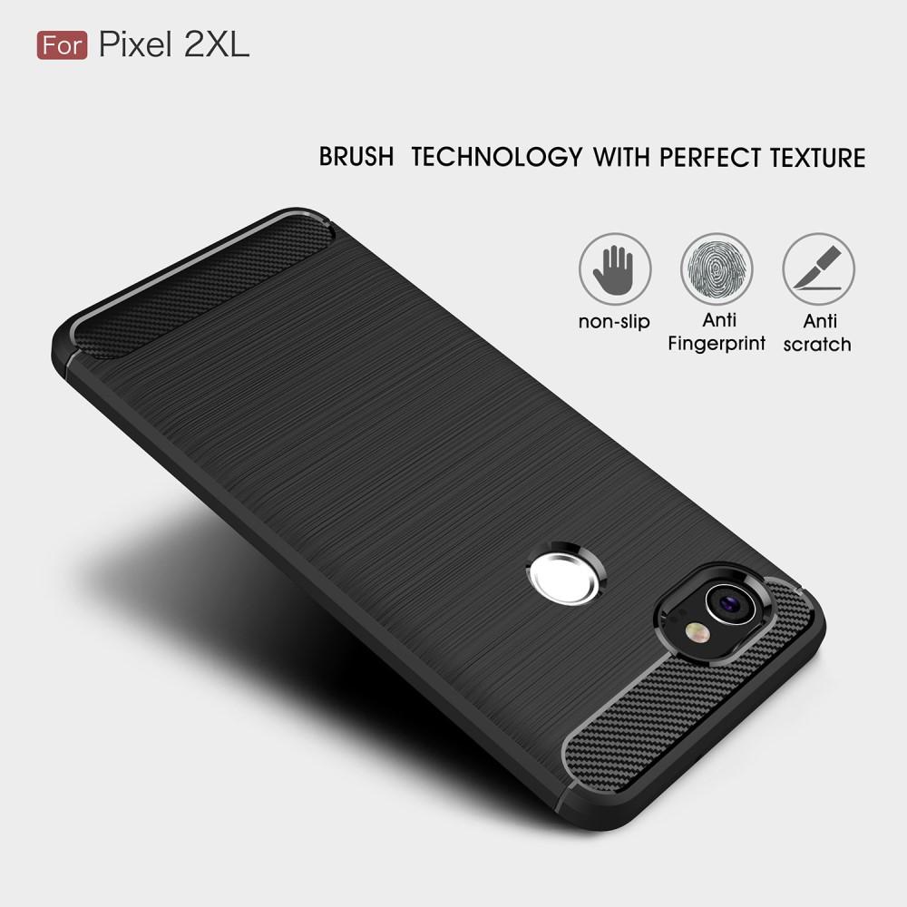 Cover TPU Brushed Google Pixel 2 XL Nero