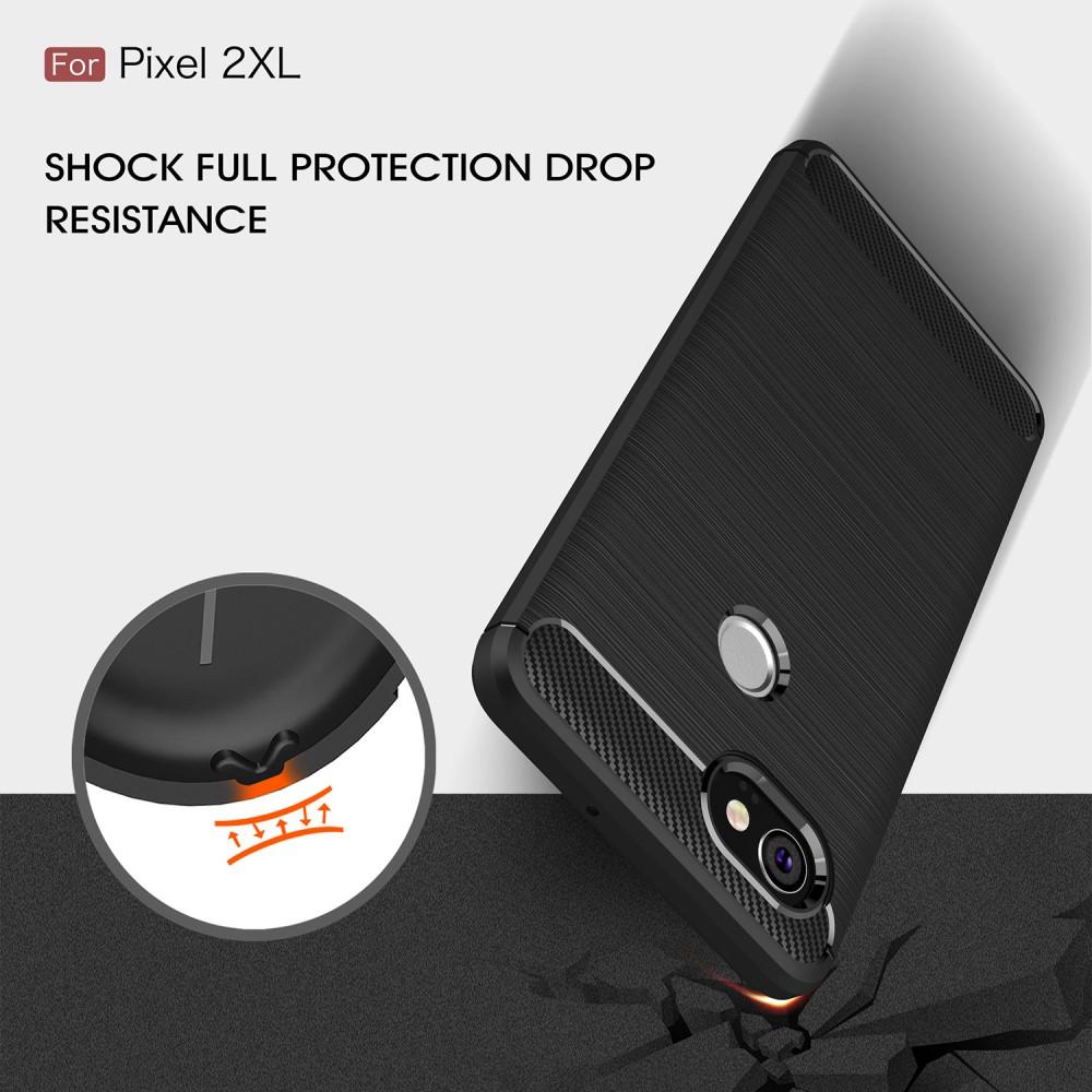 Cover TPU Brushed Google Pixel 2 XL Nero