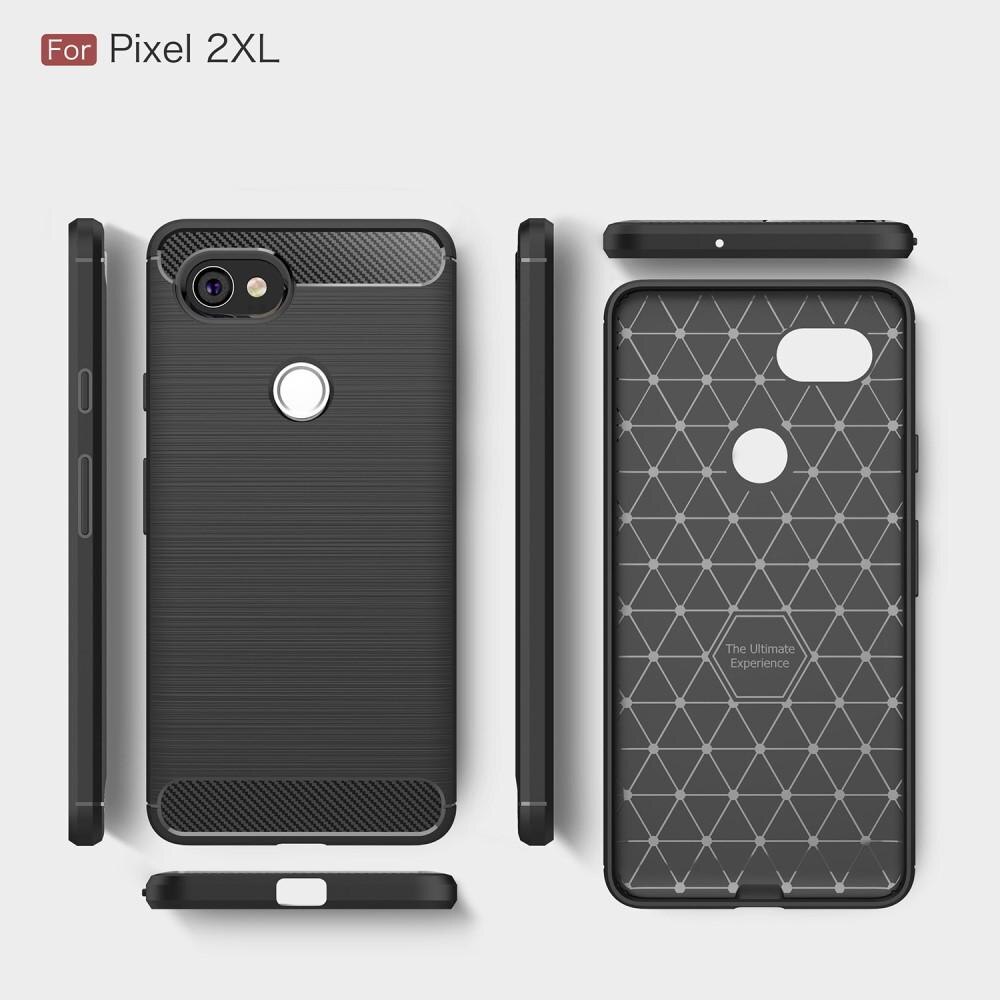 Cover TPU Brushed Google Pixel 2 XL Nero
