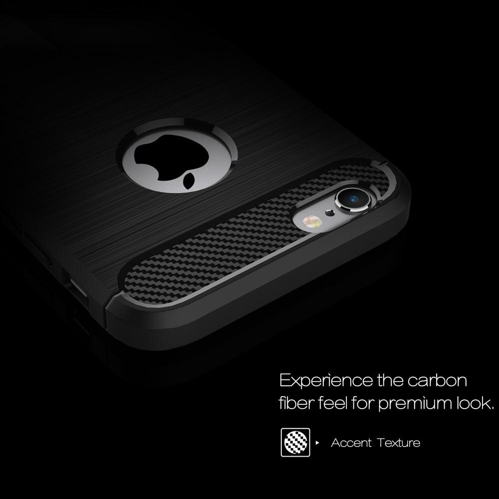 Cover TPU Brushed Apple iPhone 6/6S Nero