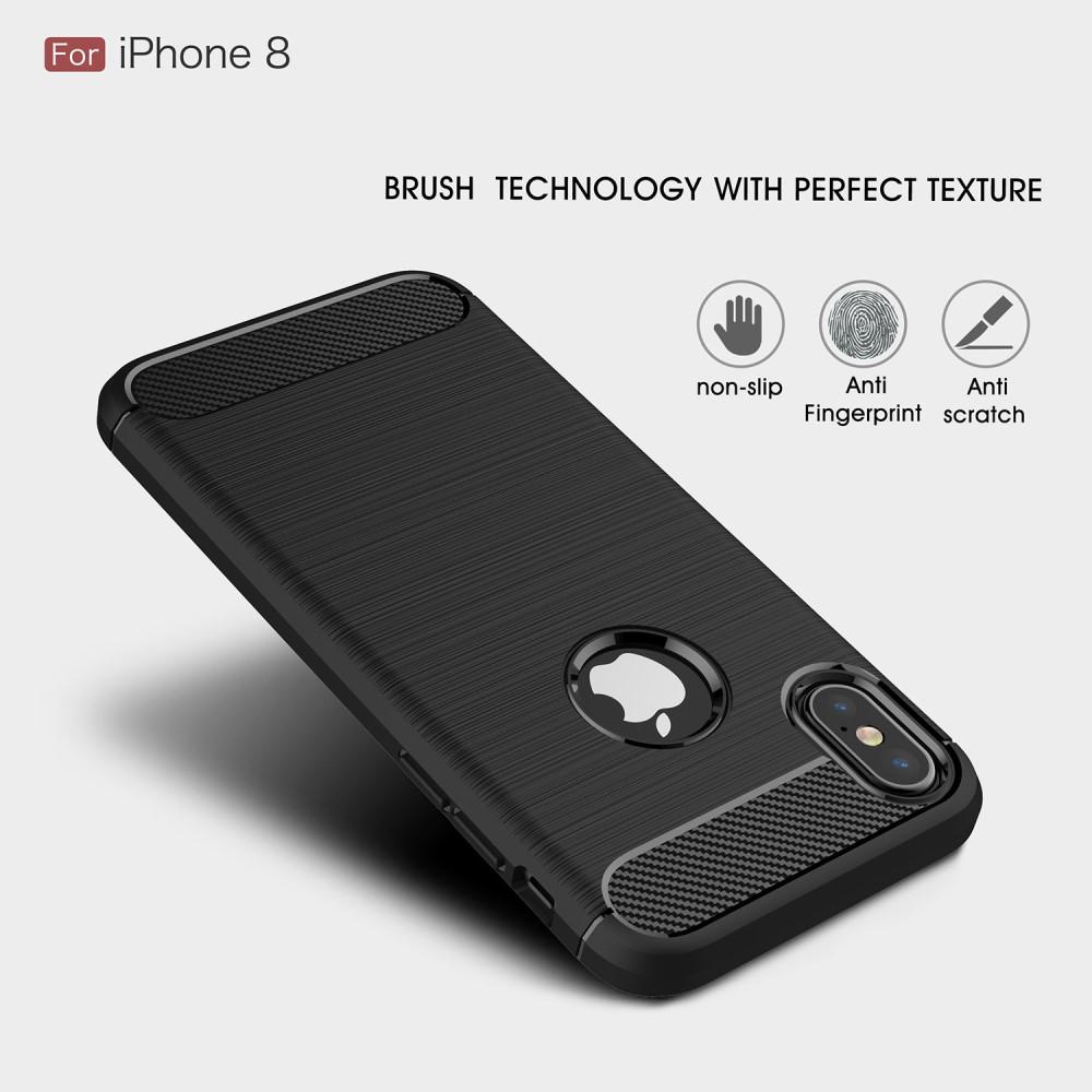 Cover TPU Brushed iPhone X/XS Nero