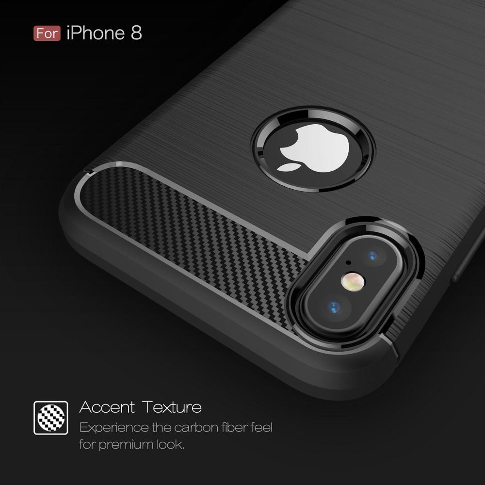 Cover TPU Brushed iPhone X/XS Nero