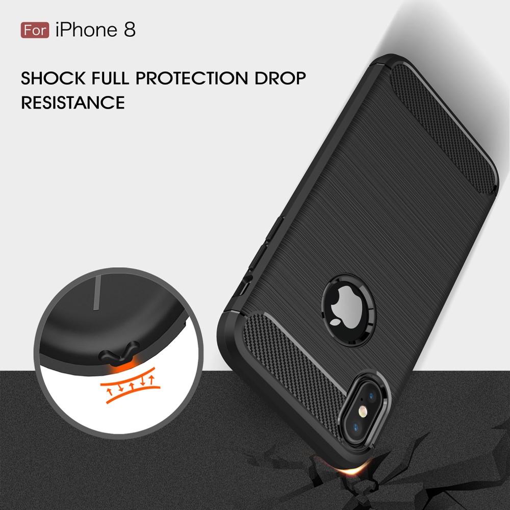 Cover TPU Brushed iPhone X/XS Nero