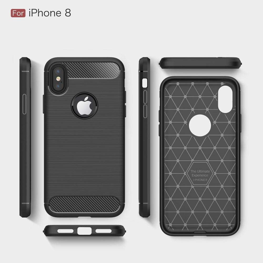 Cover TPU Brushed iPhone X/XS Nero