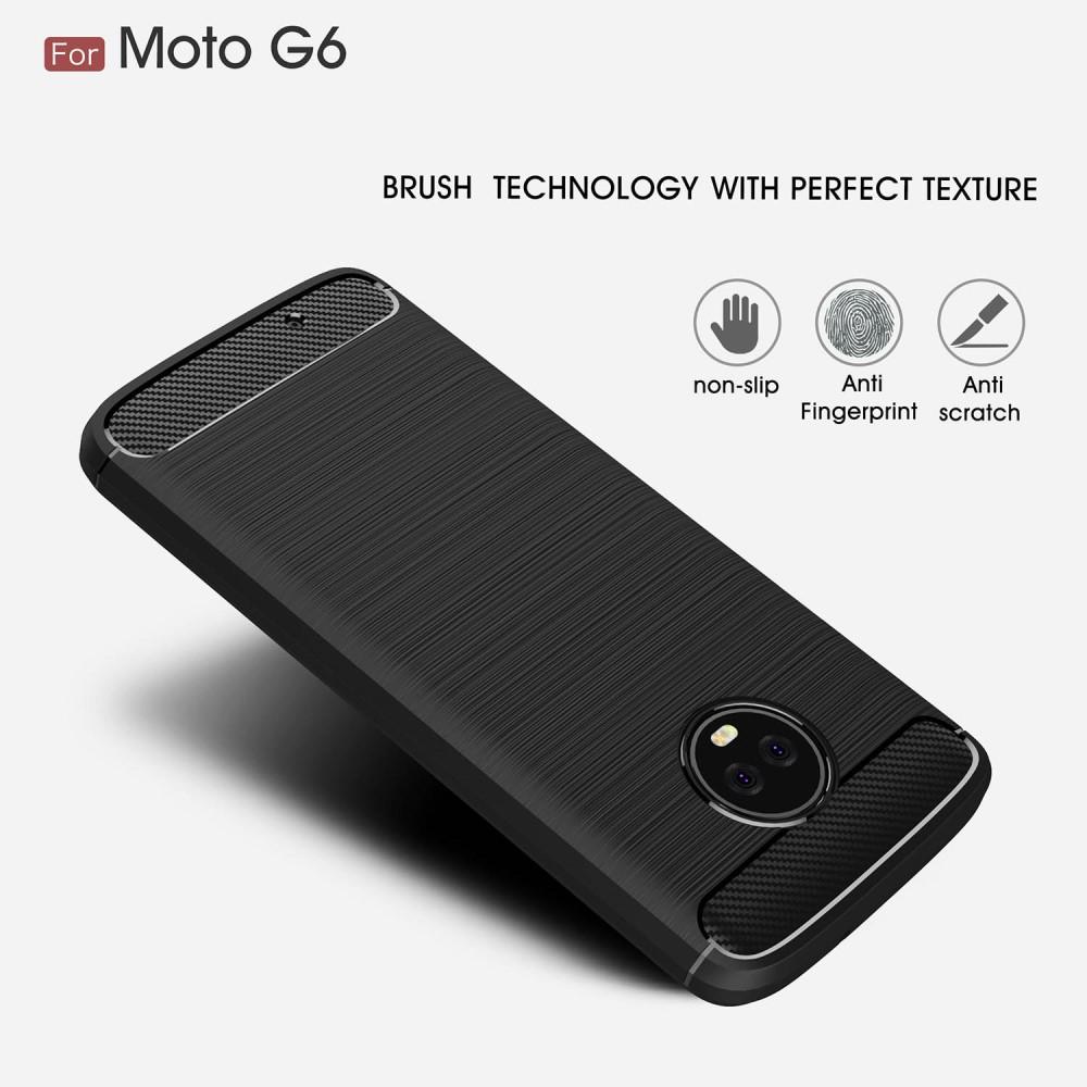 Cover Brushed TPU Case Motorola Moto G6 Black