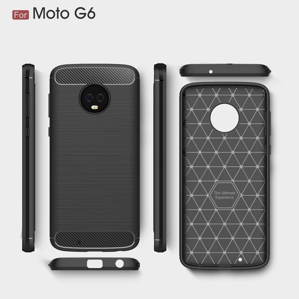 Cover Brushed TPU Case Motorola Moto G6 Black