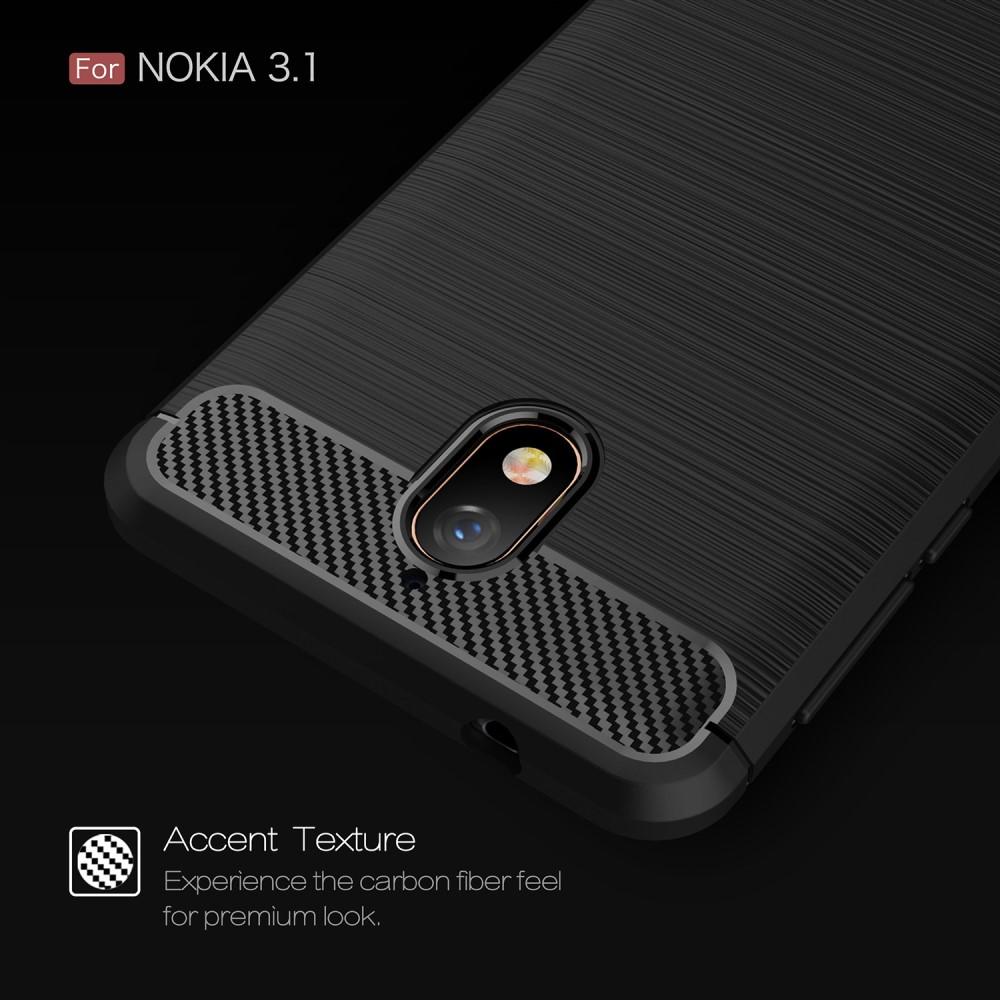 Cover Brushed TPU Case Nokia 3.1 2018 Black