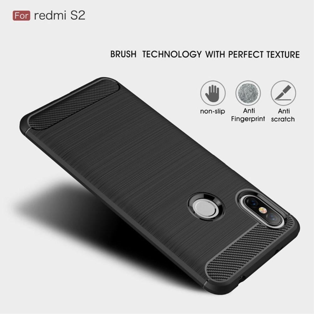 Cover TPU Brushed Xiaomi Redmi S2 Nero