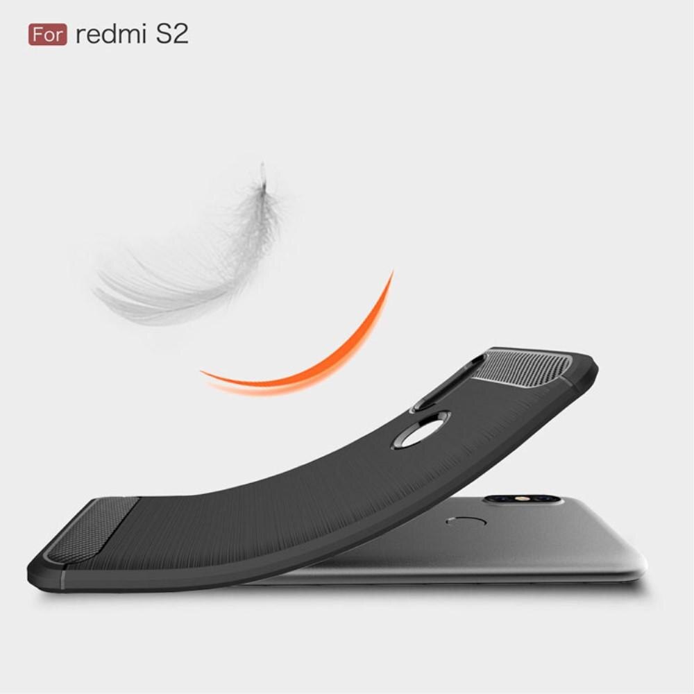 Cover TPU Brushed Xiaomi Redmi S2 Nero