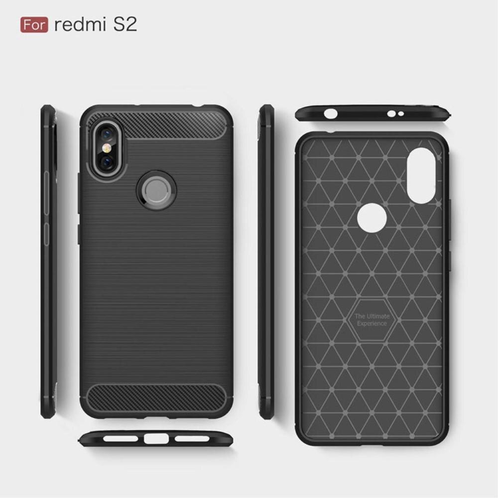 Cover TPU Brushed Xiaomi Redmi S2 Nero