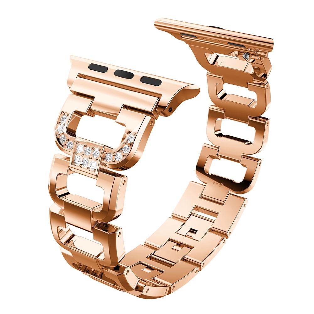 Cinturino Rhinestone bracelet Apple Watch 45mm Series 7 Rose Gold