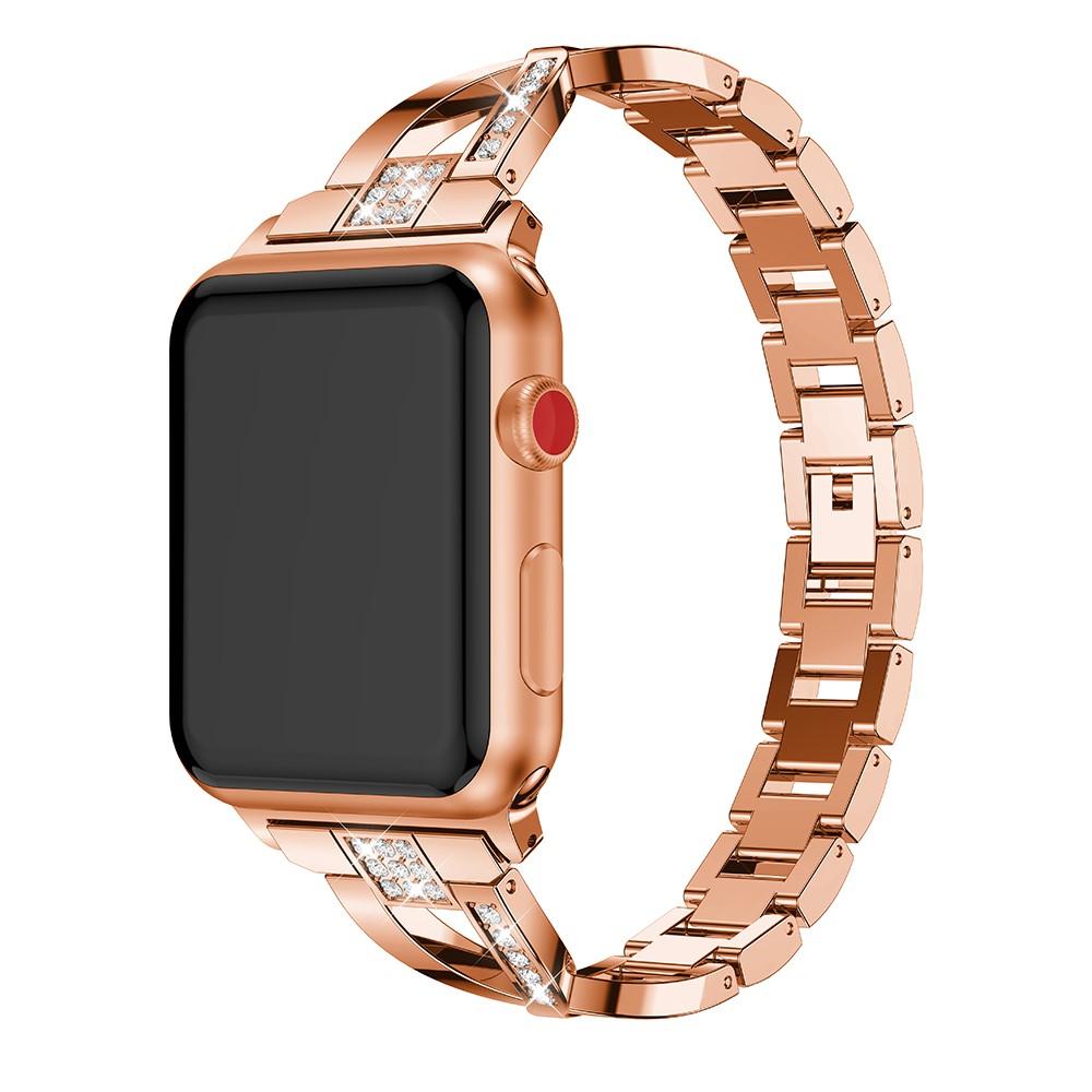 Cinturino Cristallo Apple Watch 41mm Series 8 Rose Gold