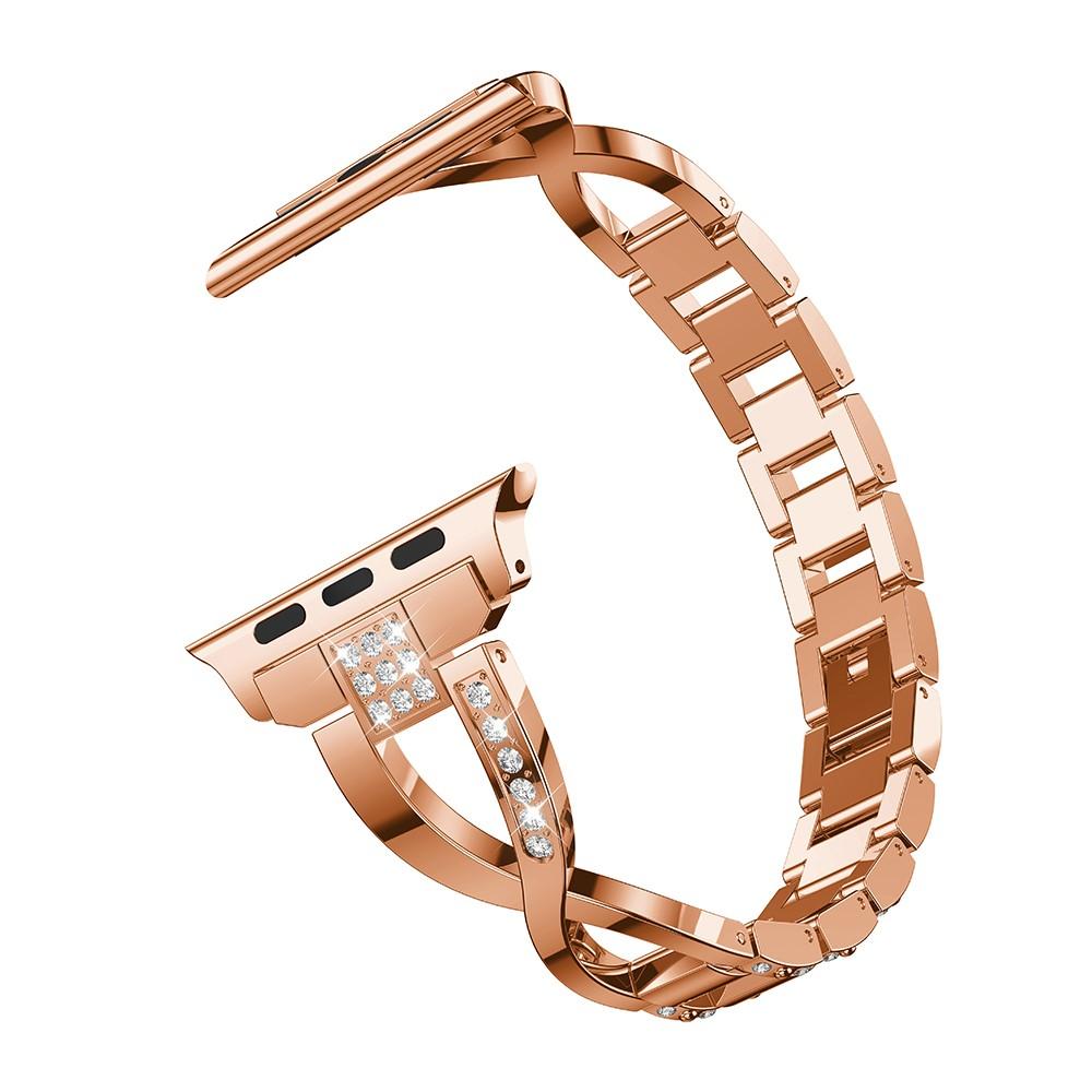 Cinturino Cristallo Apple Watch SE 44mm Rose Gold