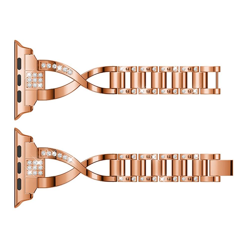 Cinturino Cristallo Apple Watch SE 44mm Rose Gold