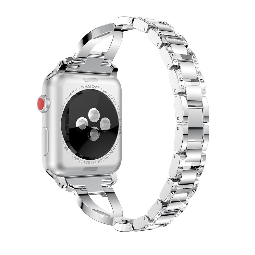 Cinturino Cristallo Apple Watch 45mm Series 8 D'argento