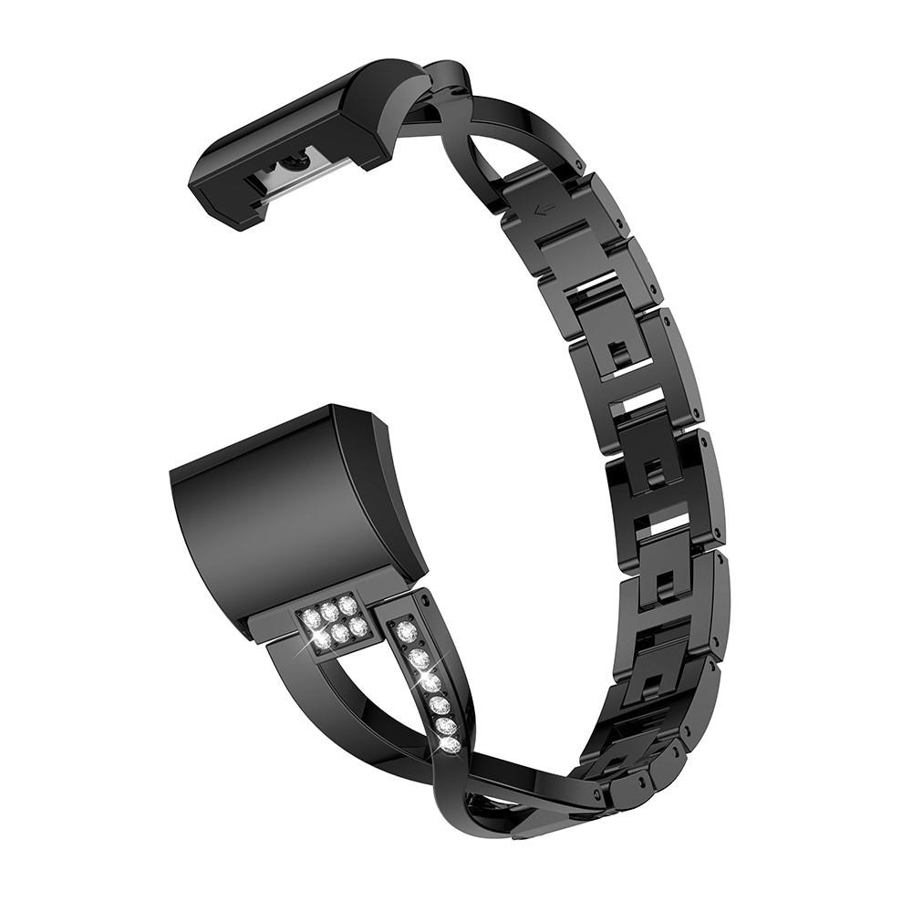 Cinturino Cristallo Fitbit Charge 2 Black